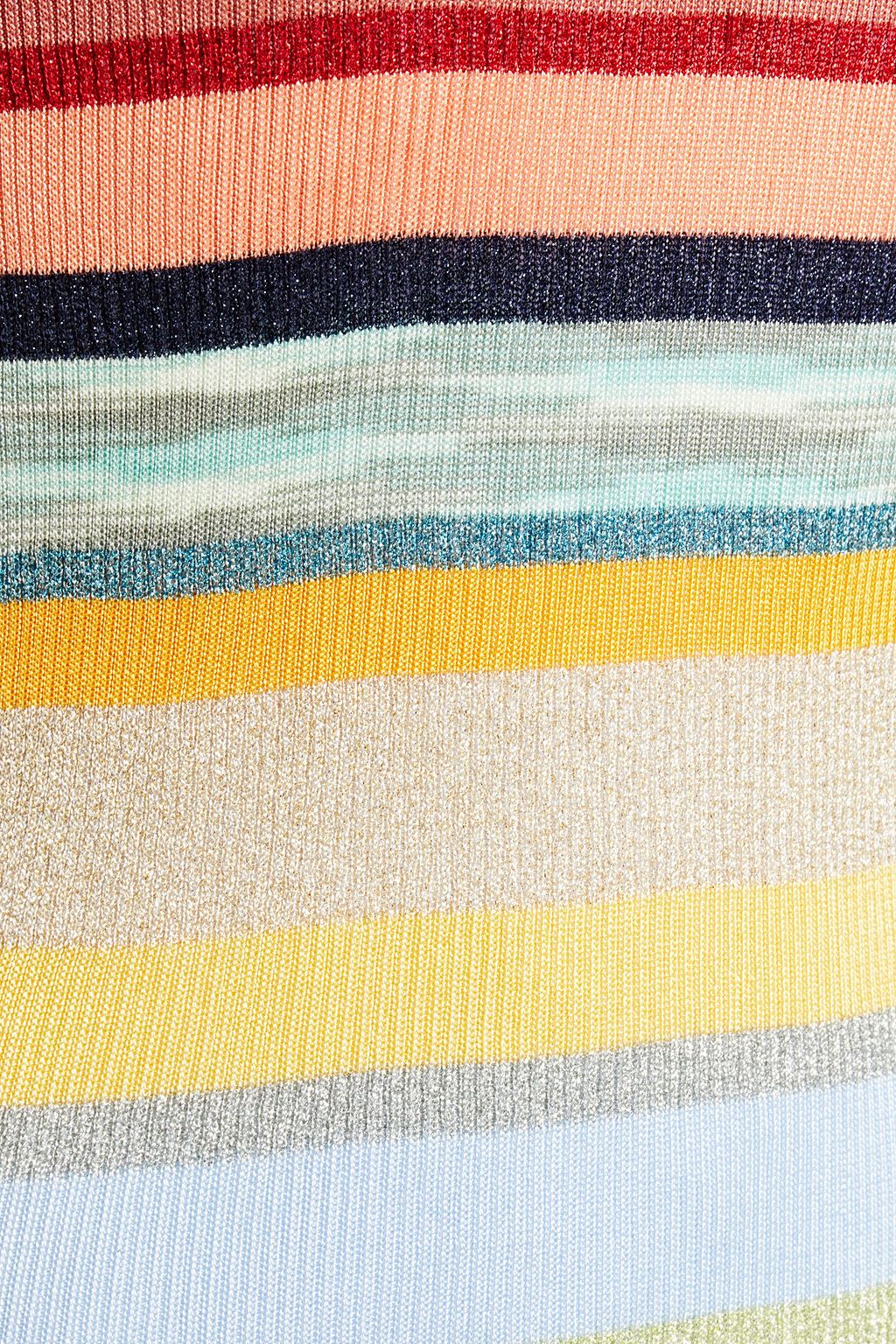 MISSONI توب من نسيج محبوك بنمط مضلّع مصبوغ بألوان متداخلة
