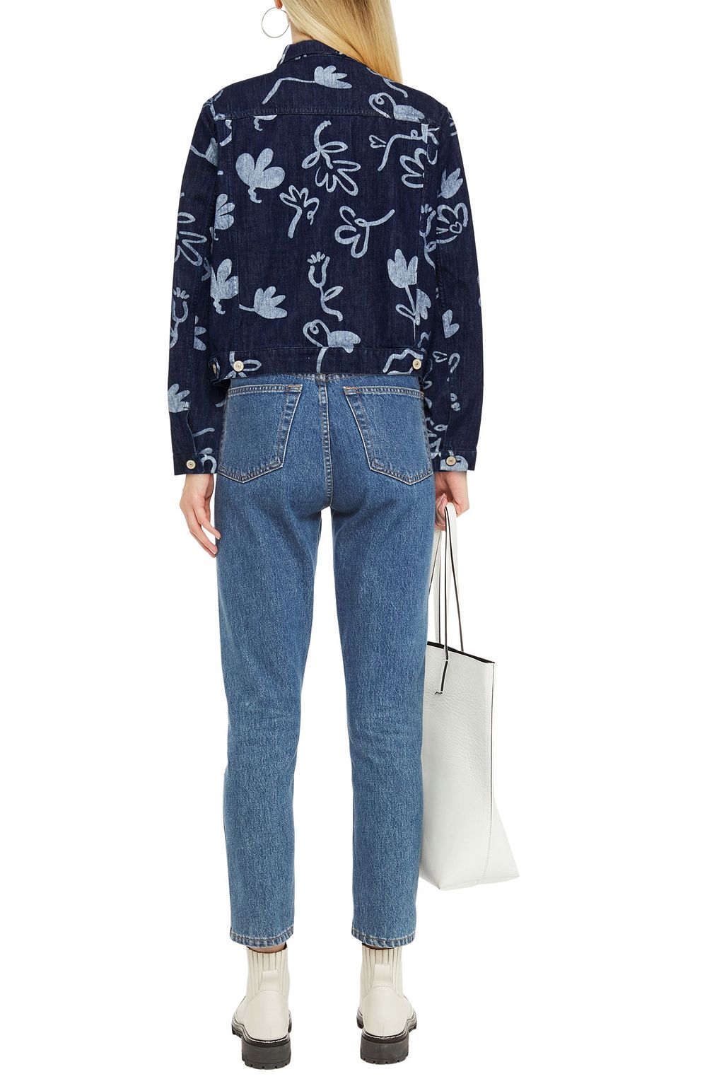 PS PAUL SMITH Floral-print denim jacket