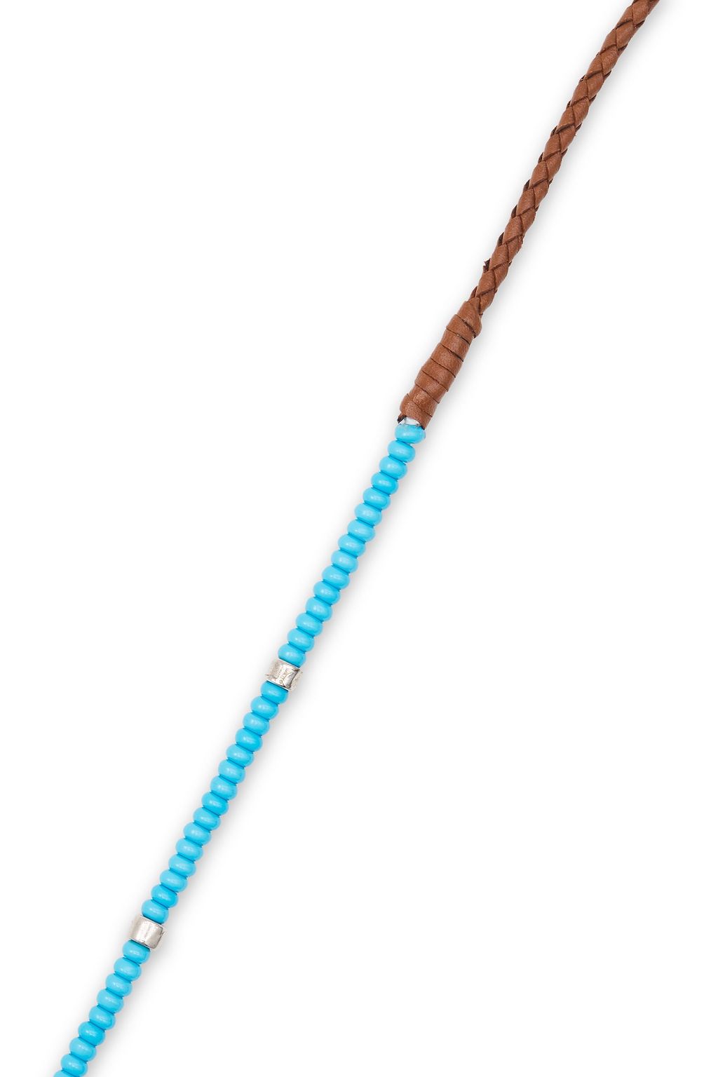 GUCCI Kette mit Leder und Zierperlen