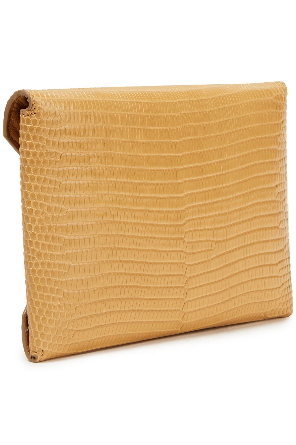 THE ROW Envelope croc-effect leather clutch