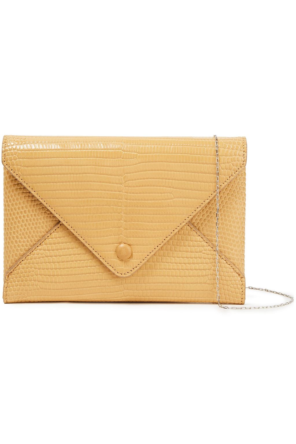 THE ROW Envelope croc-effect leather clutch