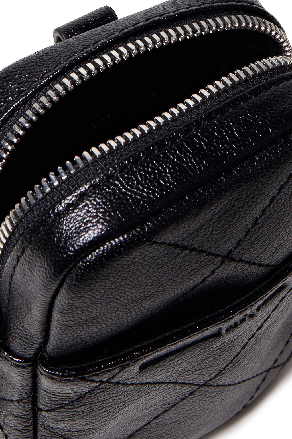 MCQ ALEXANDER MCQUEEN Convertible quilted textured-leather shoulder bag