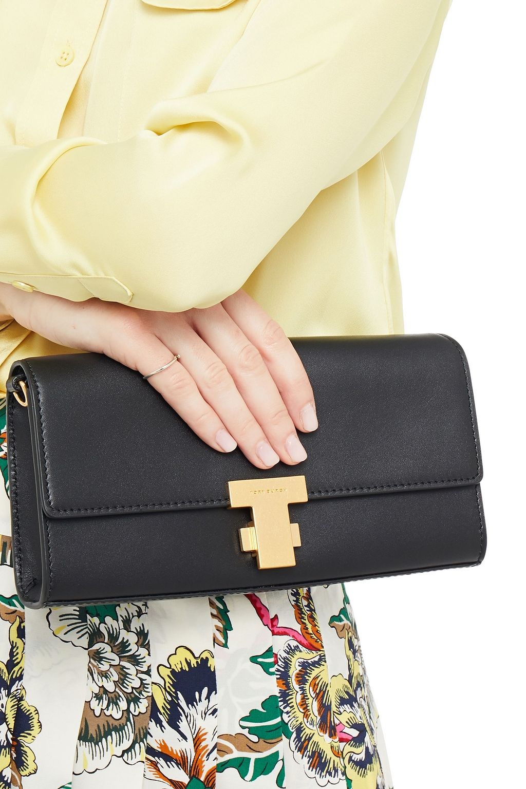 TORY BURCH Juliette leather clutch