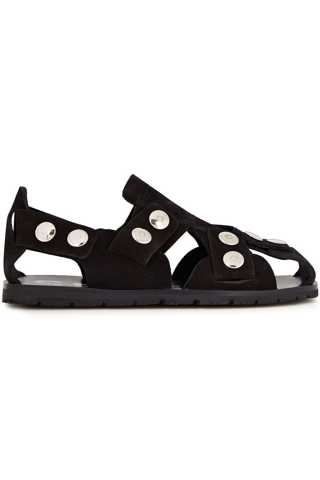 ACNE STUDIOS Oline snap-detailed suede sandals | Sale up to 70% off ...