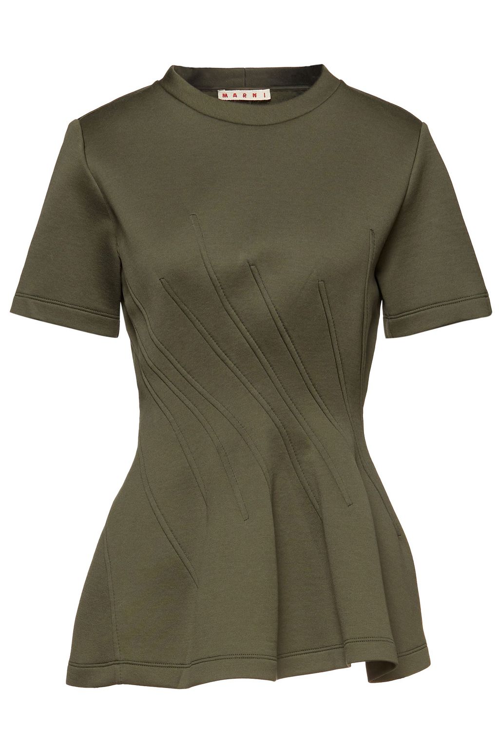 scuba peplum top