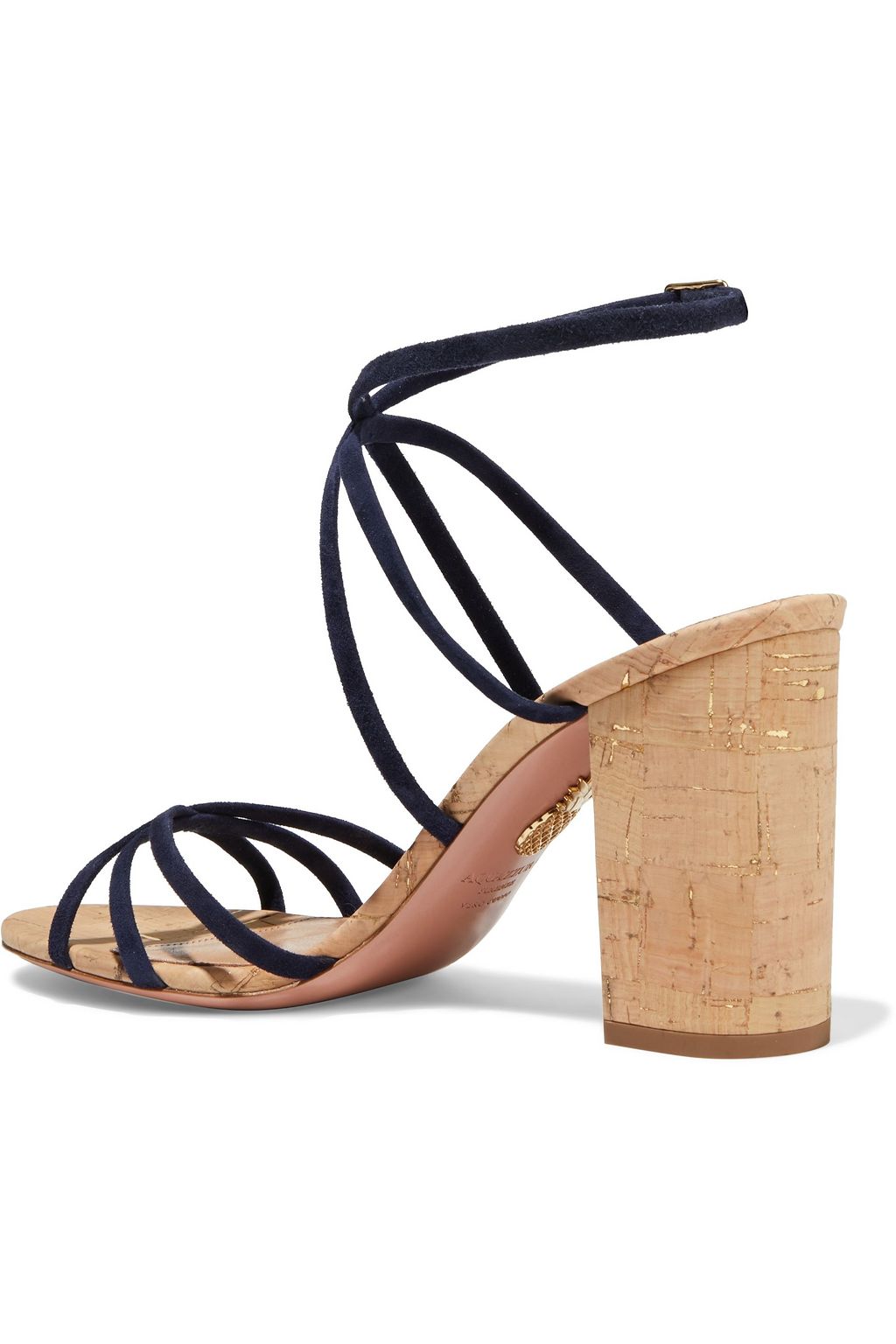 AQUAZZURA Gin 85 suede sandals