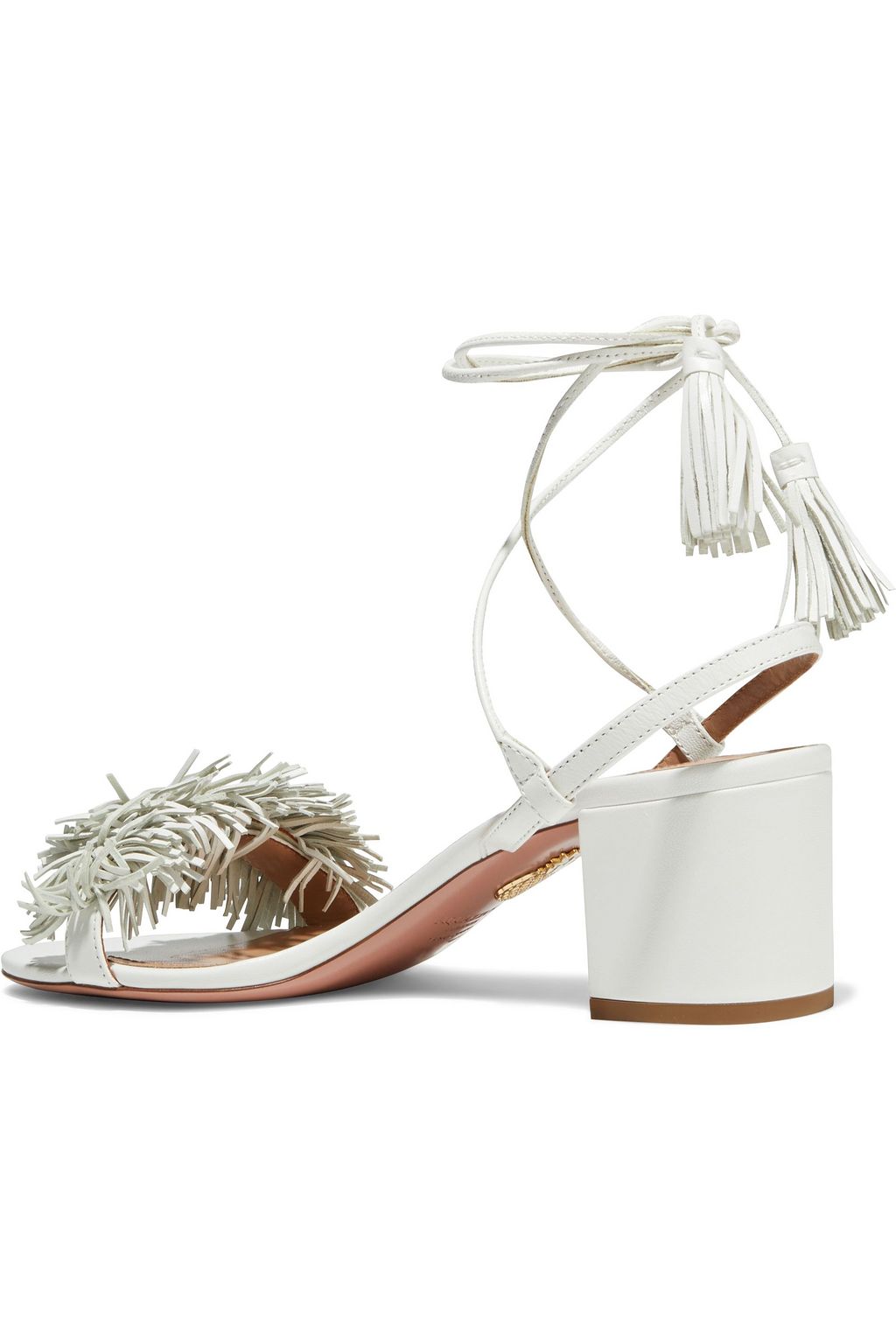 AQUAZZURA Wild Thing 50 fringed leather sandals
