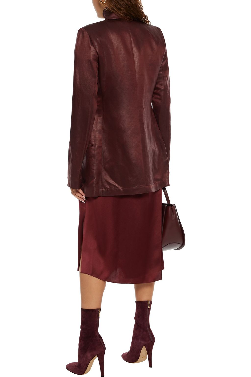 JOSEPH Linen-blend shantung blazer