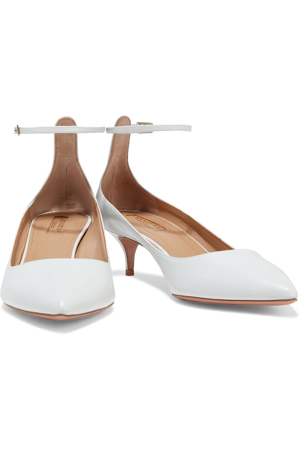 AQUAZZURA Kisha 45 leather pumps
