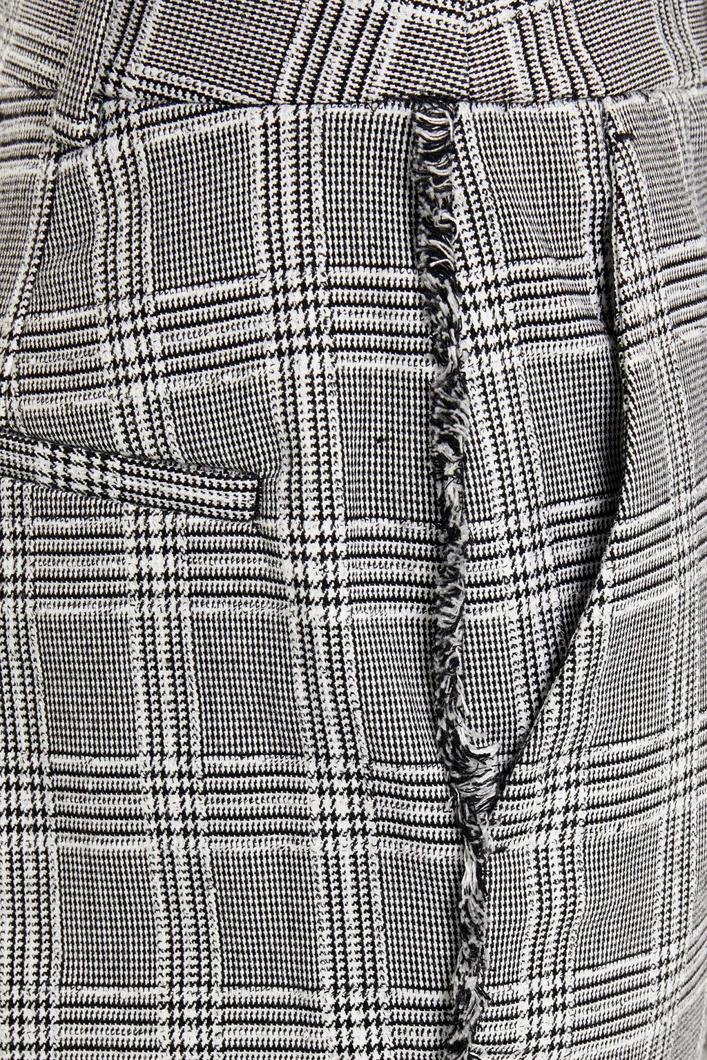 REBECCA VALLANCE Troubadour Prince of Wales checked tweed tapered pants