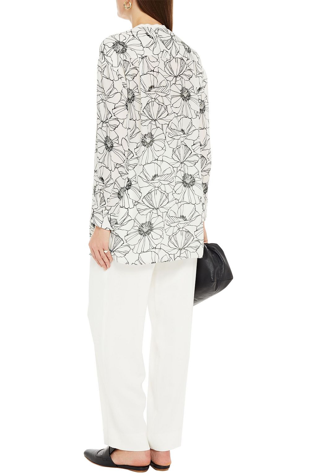 LORO PIANA Cathy 18 floral-print silk crepe de chine shirt