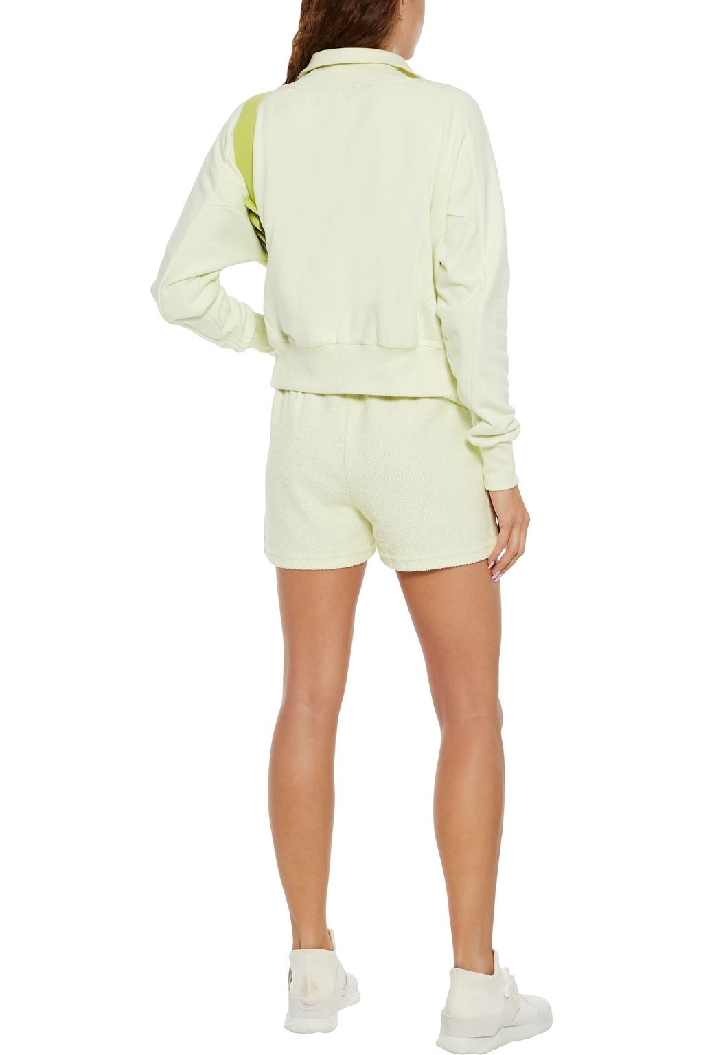 TWENTY MONTRÉAL Paneled French cotton-blend terry track jacket