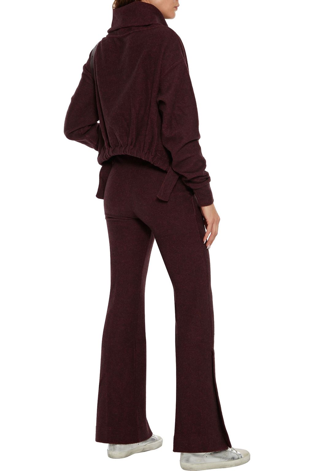 TWENTY MONTRÉAL Mélange fleece flared track pants