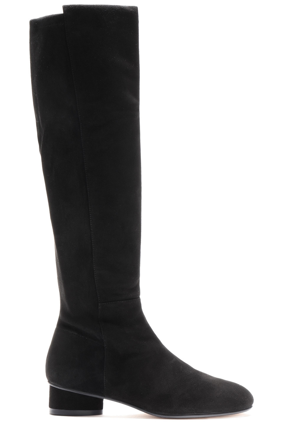 Stuart Weitzman Eloise 30 Suede Boots In Black