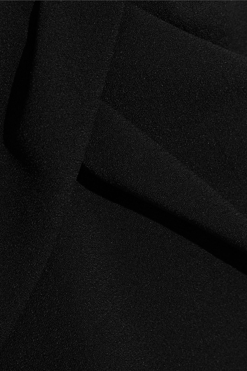 SAINT LAURENT Draped crepe mini skirt