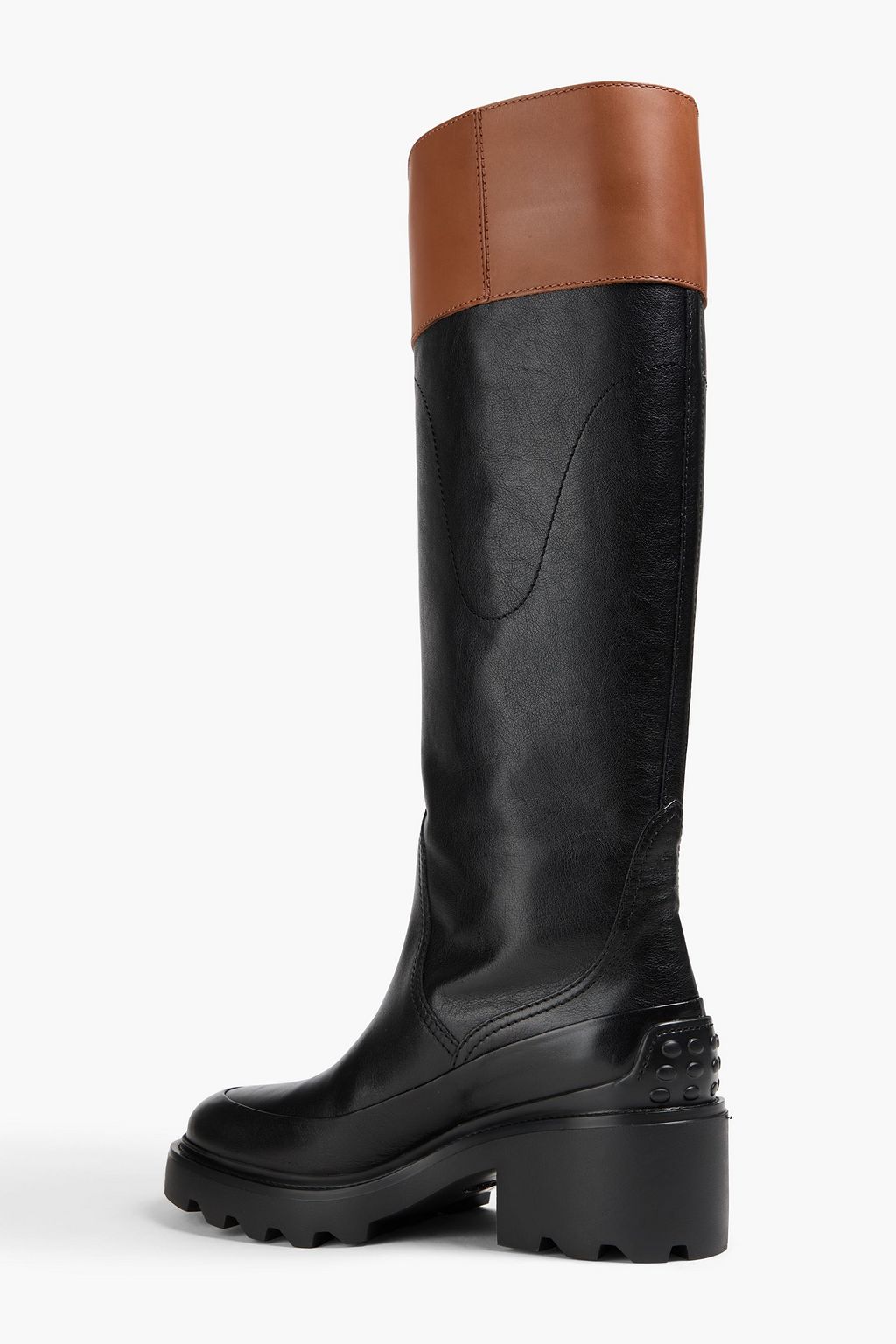 TOD'S Two-tone leather boots
