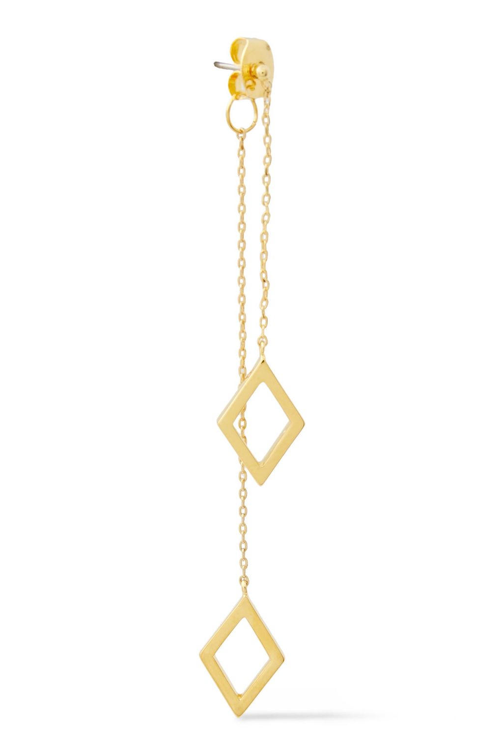 NOIR JEWELRY 14-karat gold-plated earrings