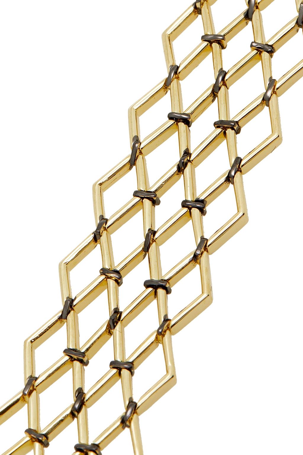 NOIR JEWELRY 14-karat gold and hematite-plated earrings