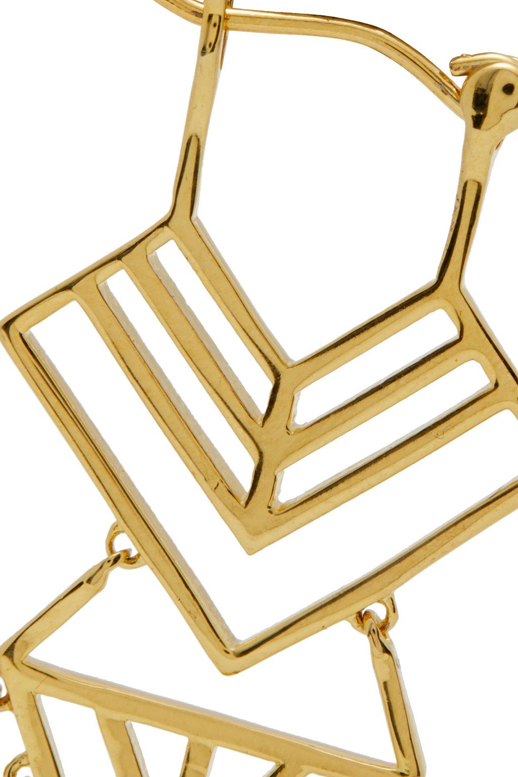NOIR JEWELRY 14-karat gold-plated earrings