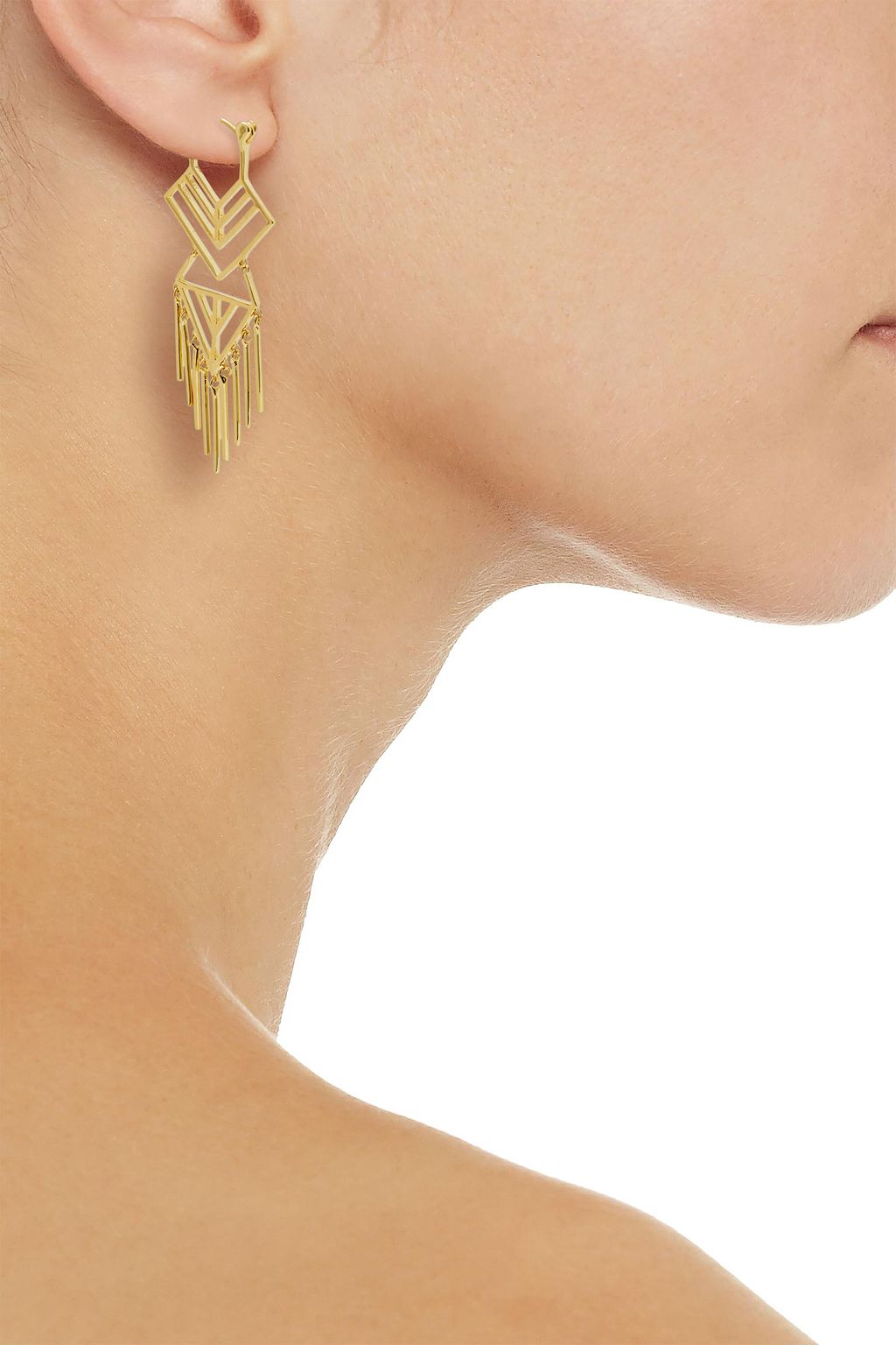 NOIR JEWELRY 14-karat gold-plated earrings
