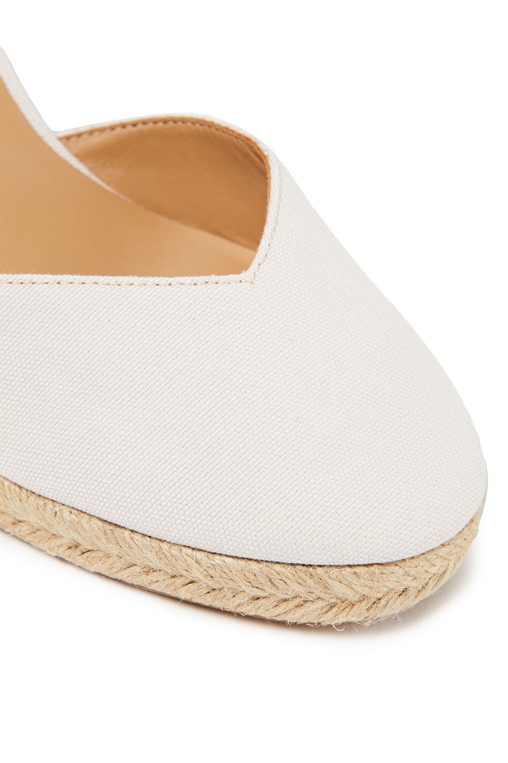 REFORMATION Espadrille-Wedges aus Baumwoll-Canvas
