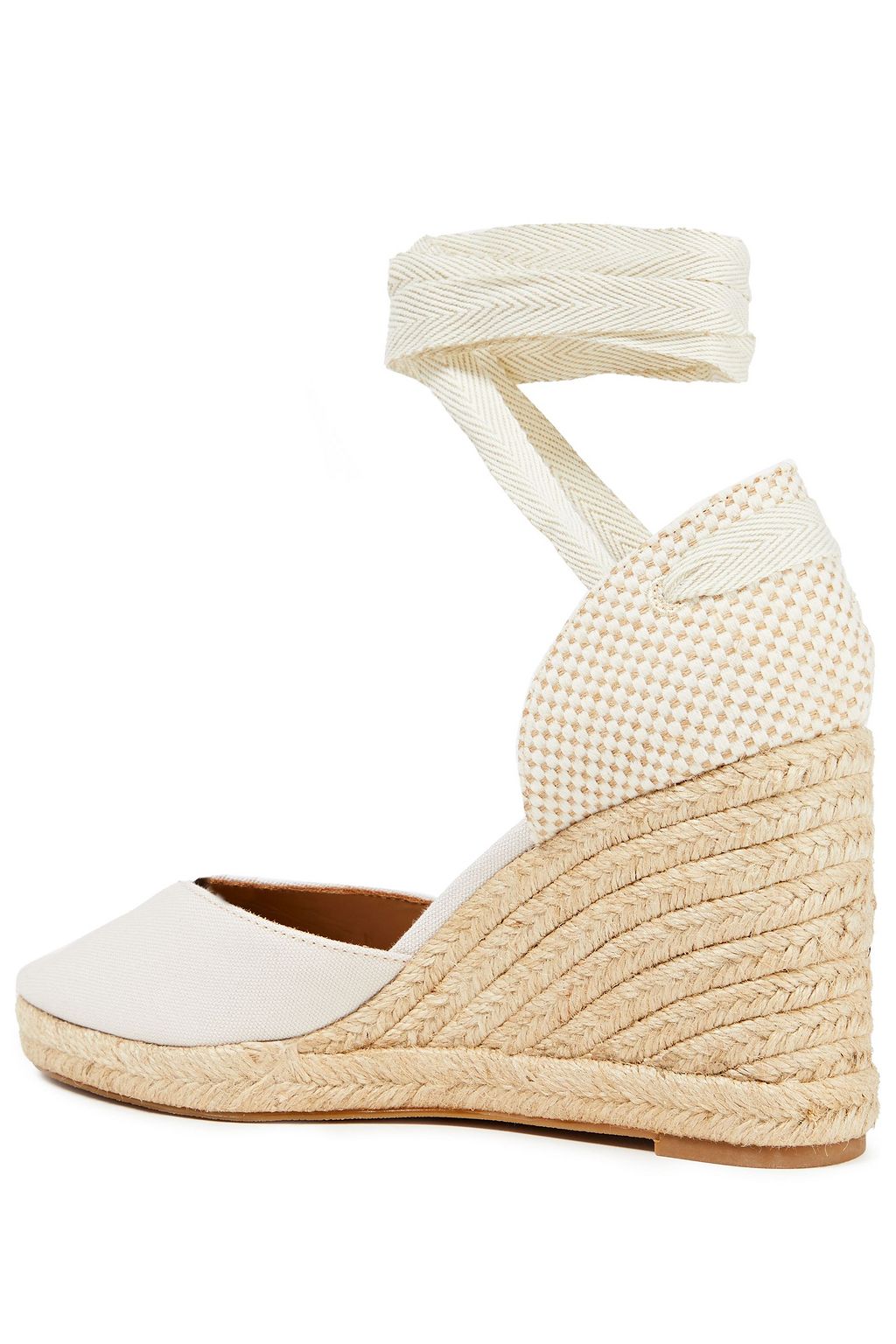 REFORMATION Espadrille-Wedges aus Baumwoll-Canvas