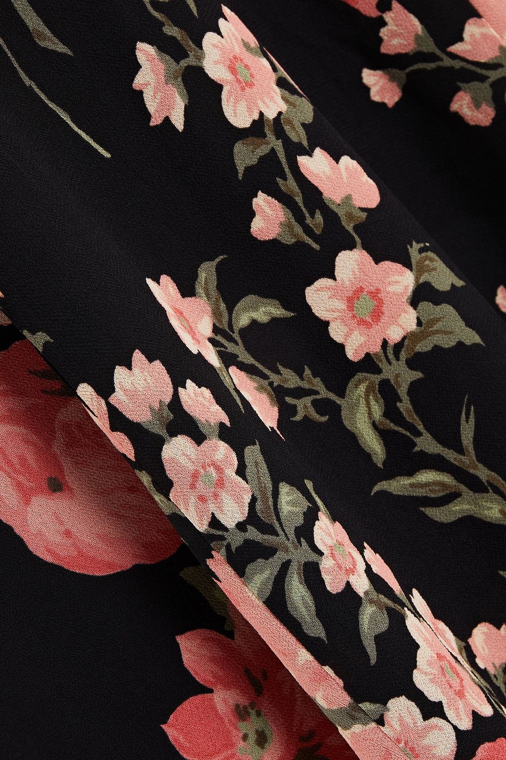 REFORMATION Louise gathered floral-print crepe midi dress