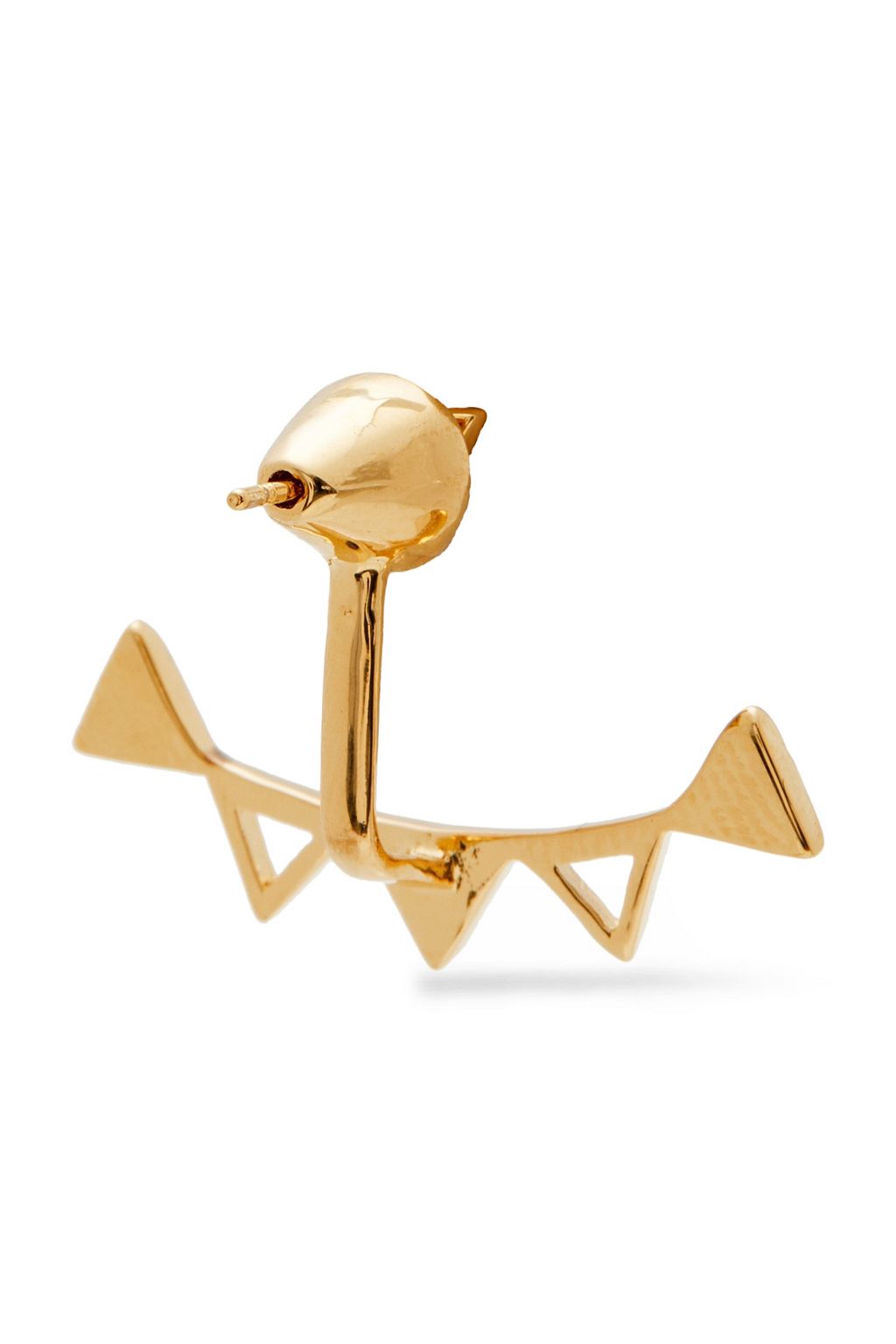 NOIR JEWELRY 14-karat gold-plated stone earrings