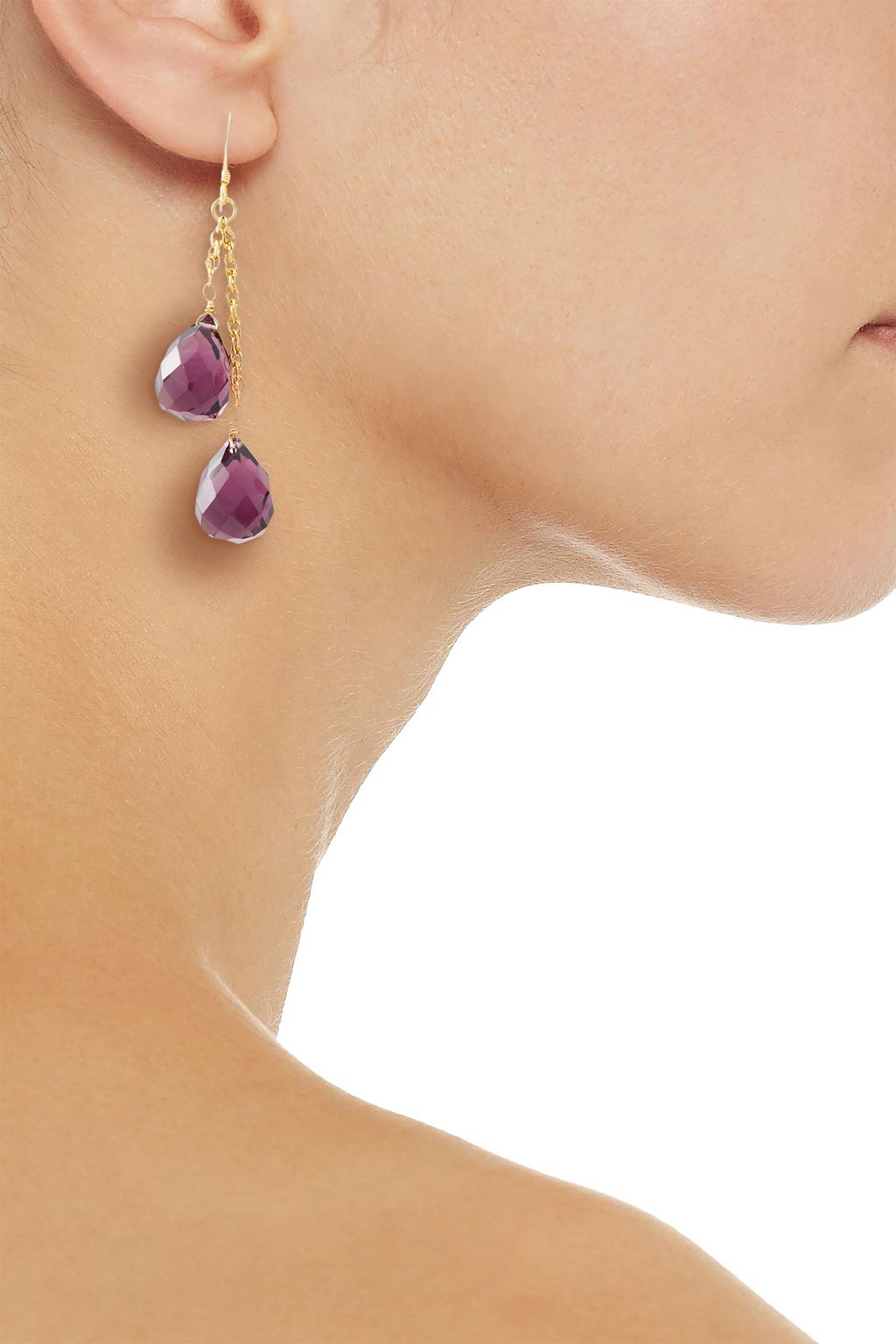 KENNETH JAY LANE Gold-plated bead earrings