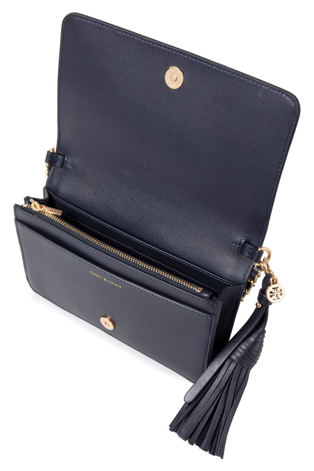 TORY BURCH Fleming quilted floral-print leather shoulder bag