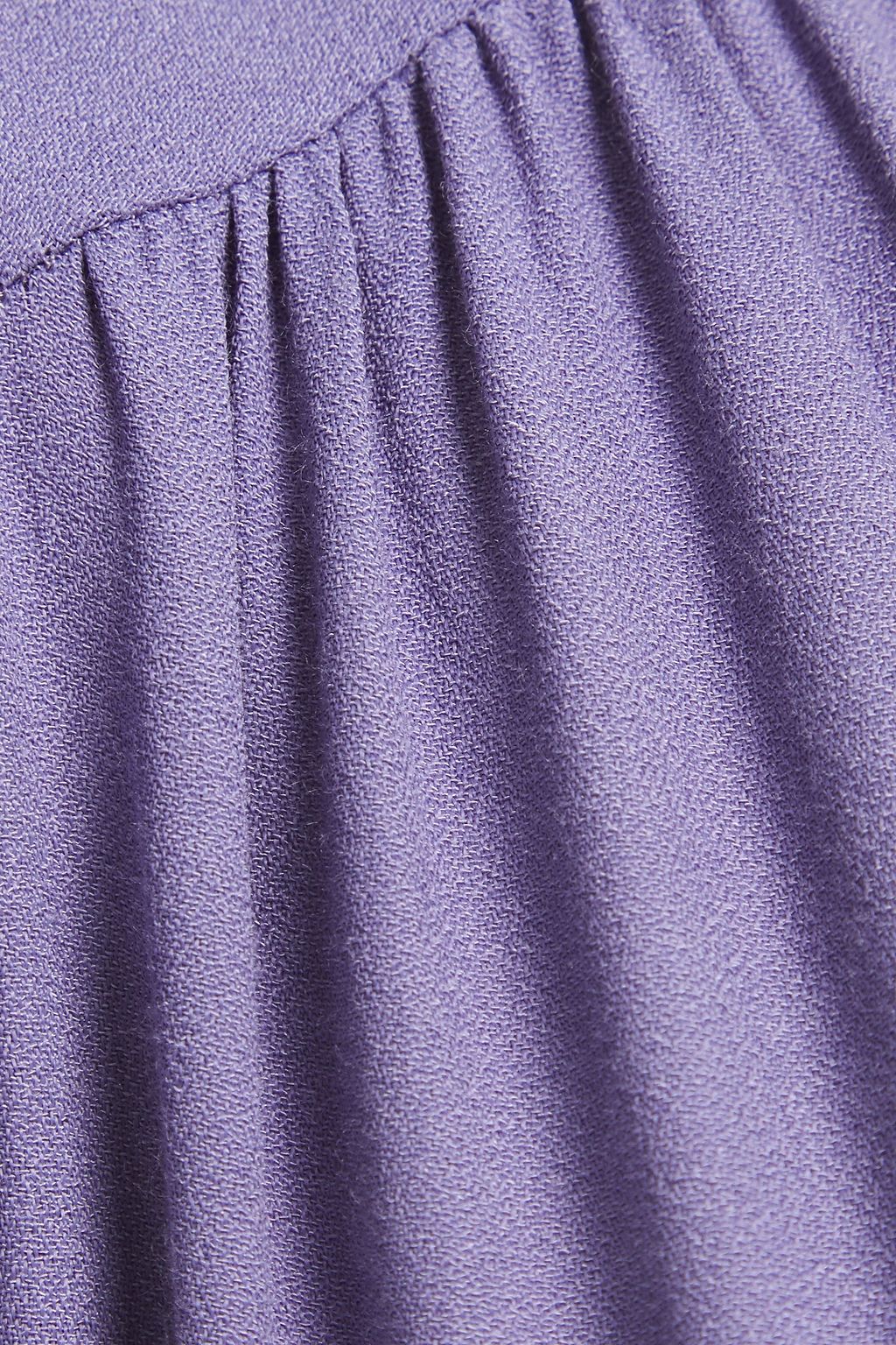 REFORMATION Gathered crepe maxi wrap dress