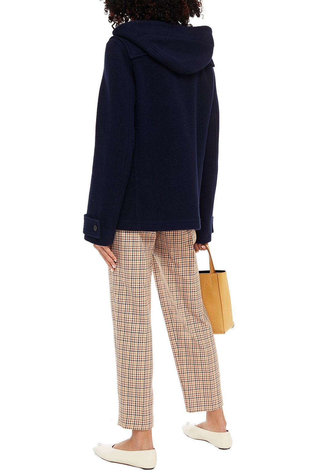 JW ANDERSON Embellished wool-felt hooded coat