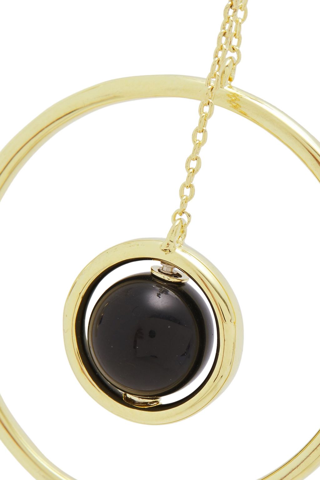NOIR JEWELRY 14-karat gold-plated stone earrings