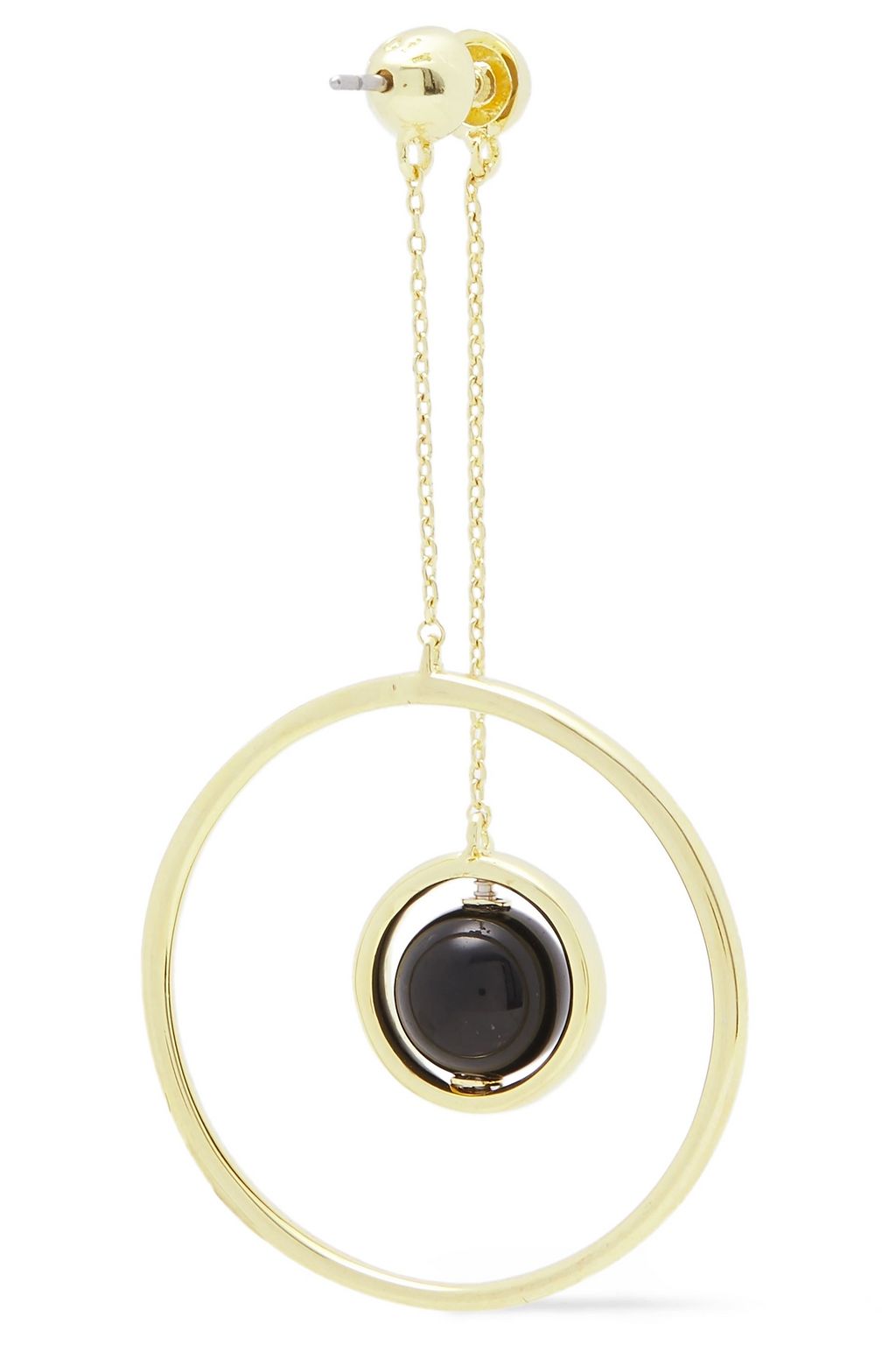 NOIR JEWELRY 14-karat gold-plated stone earrings