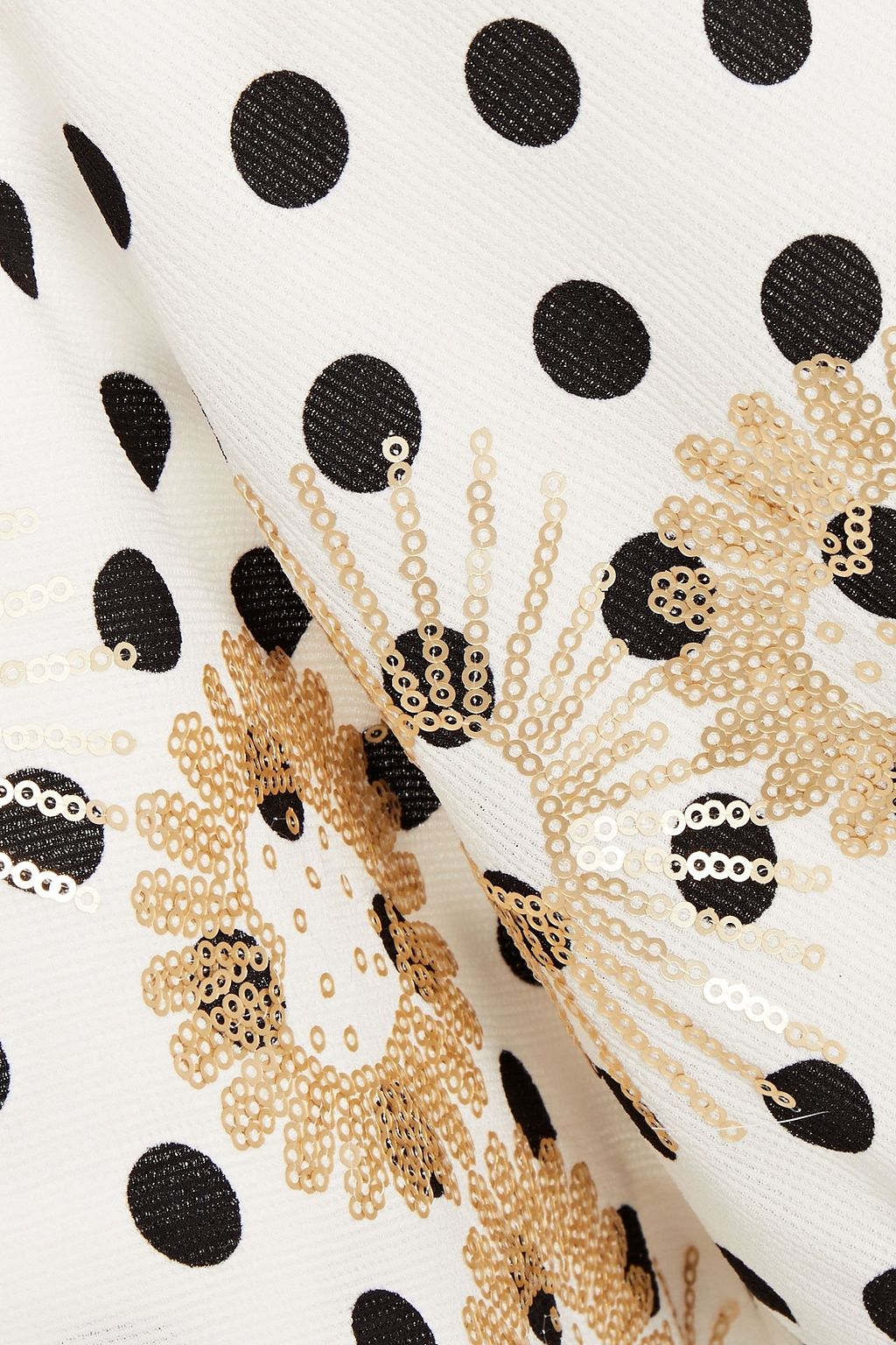 MAJE Embellished printed crepe camisole
