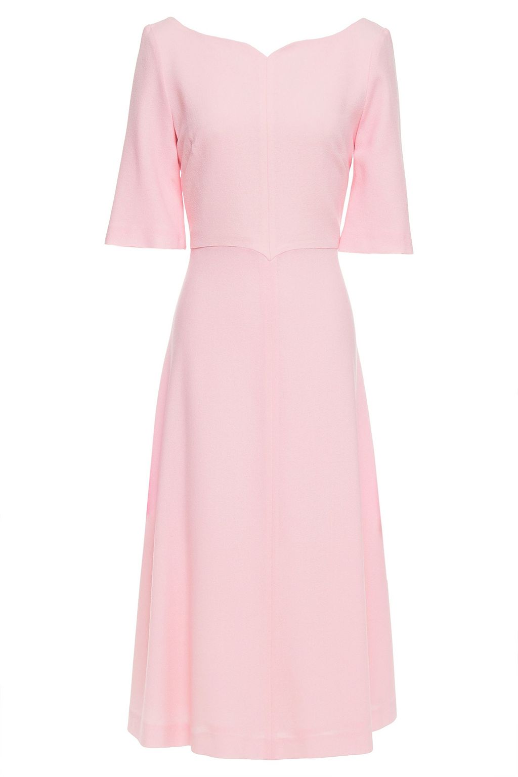 pink wool dress