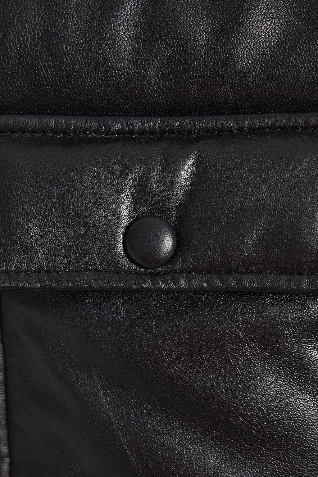 WALTER BAKER Robert quilted leather hooded coat