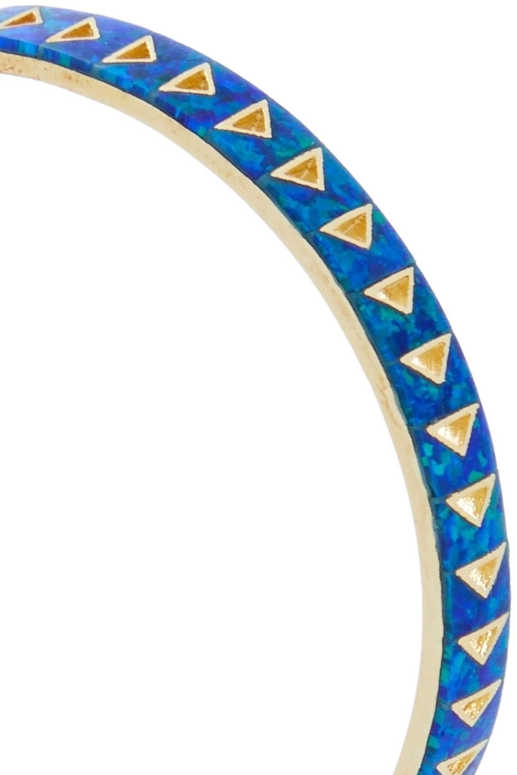 NOIR JEWELRY 14-karat gold-plated stone hoop earrings