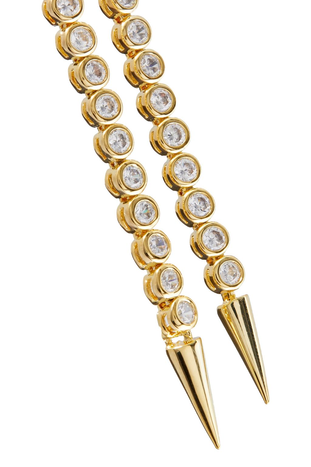 NOIR JEWELRY 14-karat gold-plated earrings