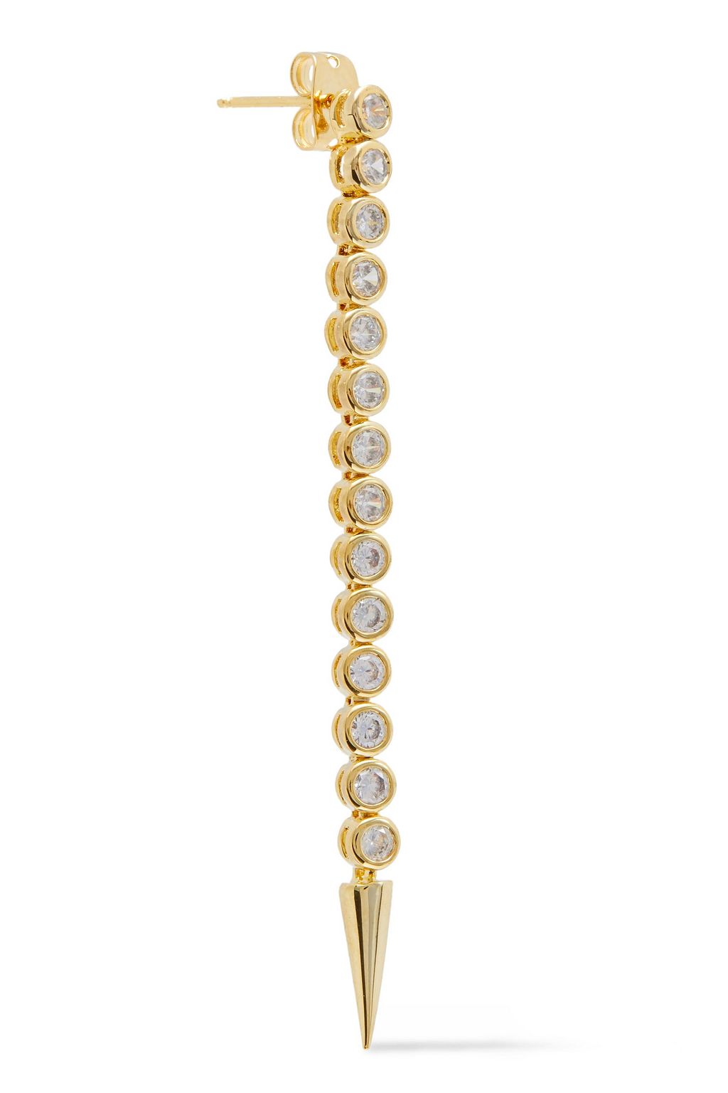 NOIR JEWELRY 14-karat gold-plated earrings