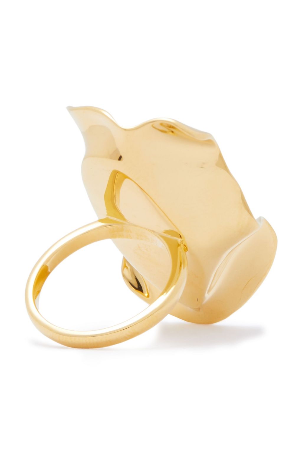 EJING ZHANG Effie 18-karat gold-plated resin ring