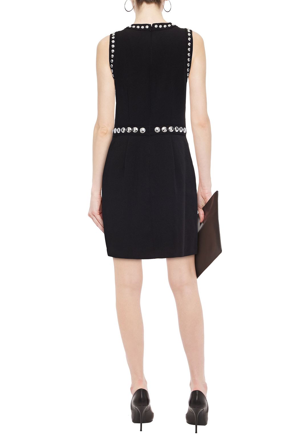 MICHAEL MICHAEL KORS スタッズ付き クレープ ミニワンピース