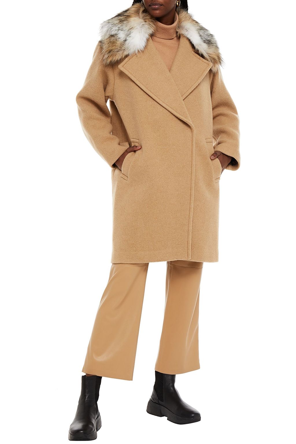 michael kors wool blend coat