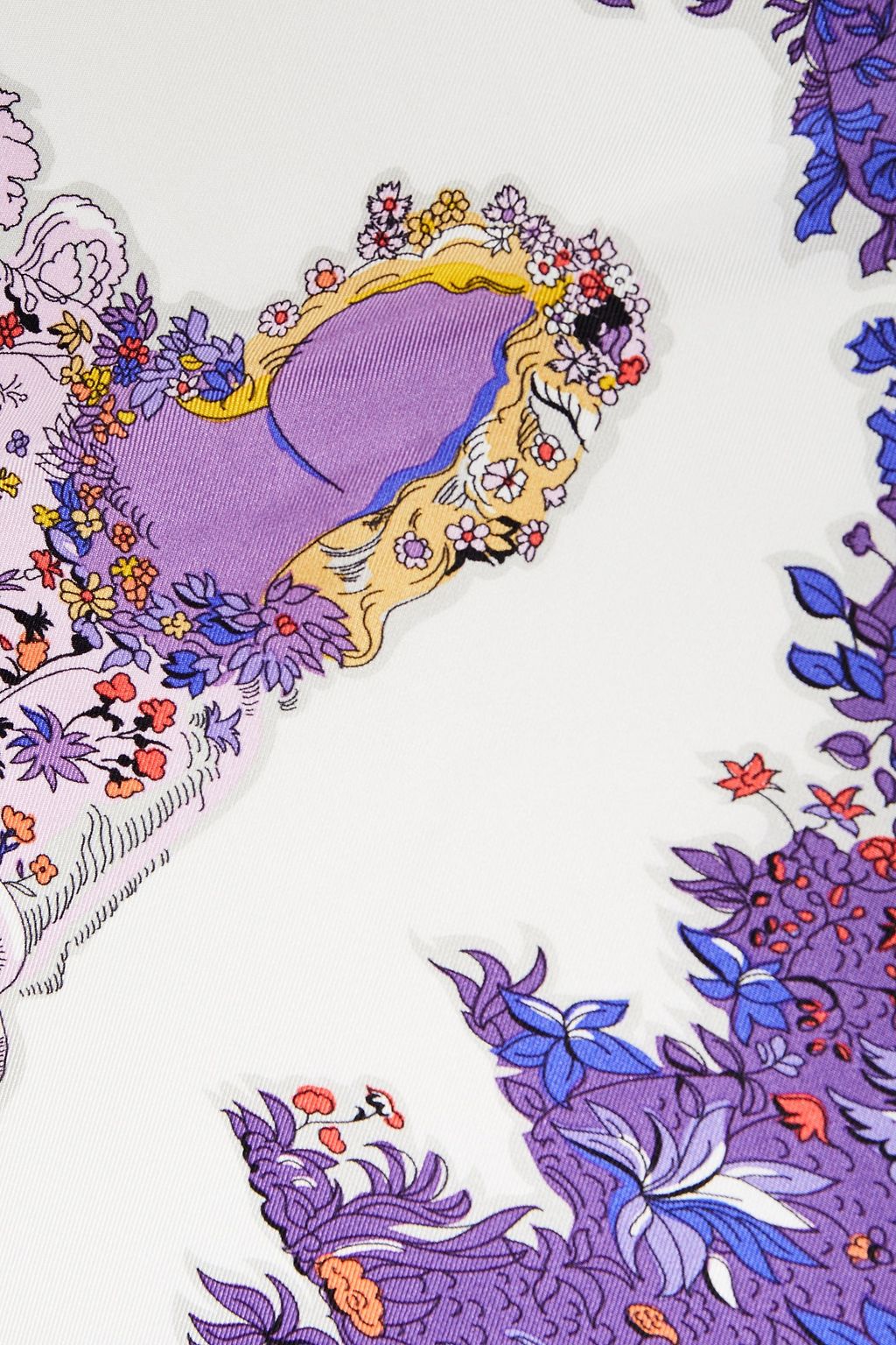 PUCCI Printed silk-twill scarf