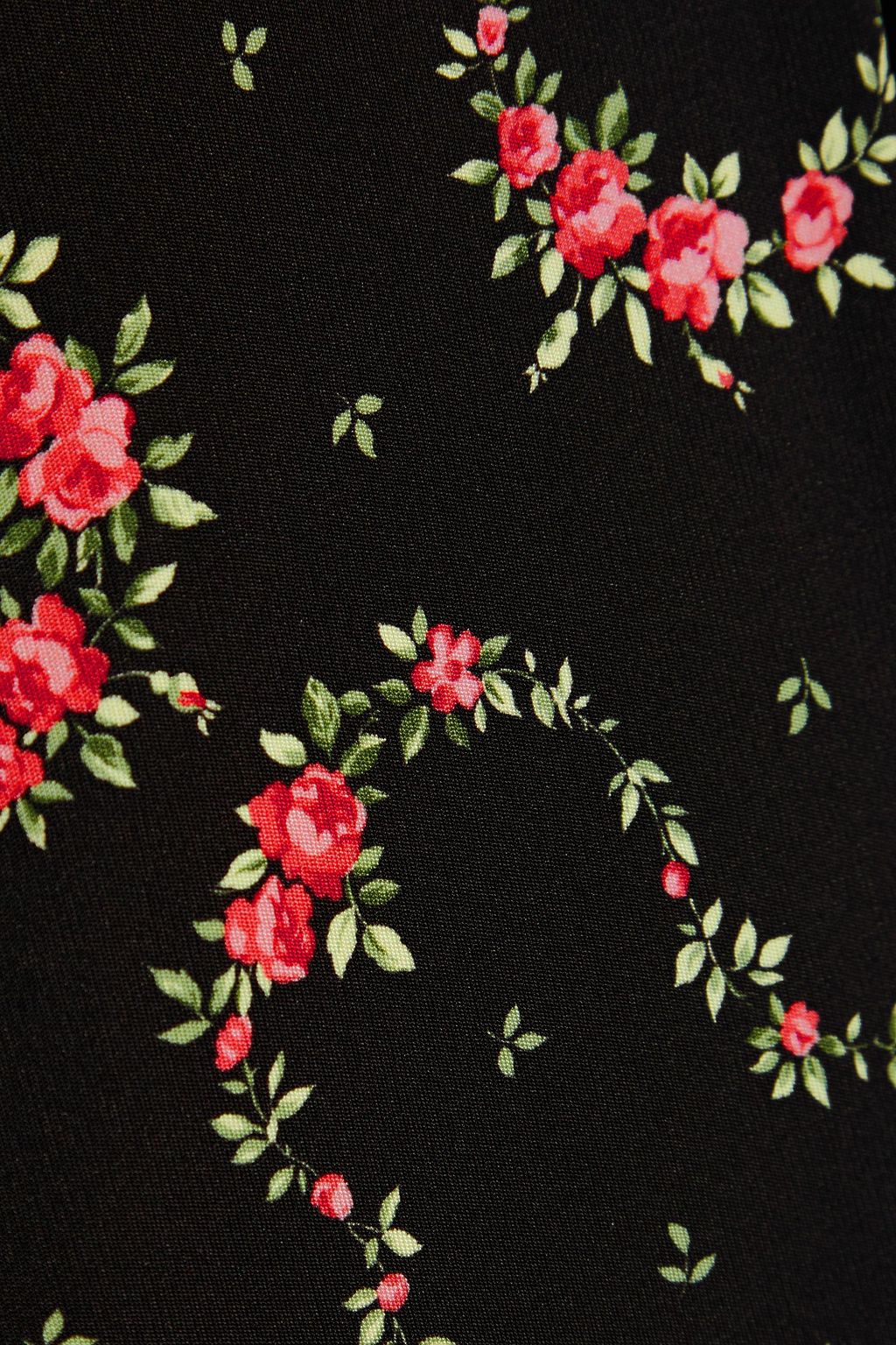 RABANNE Floral-print satin-jersey maxi dress