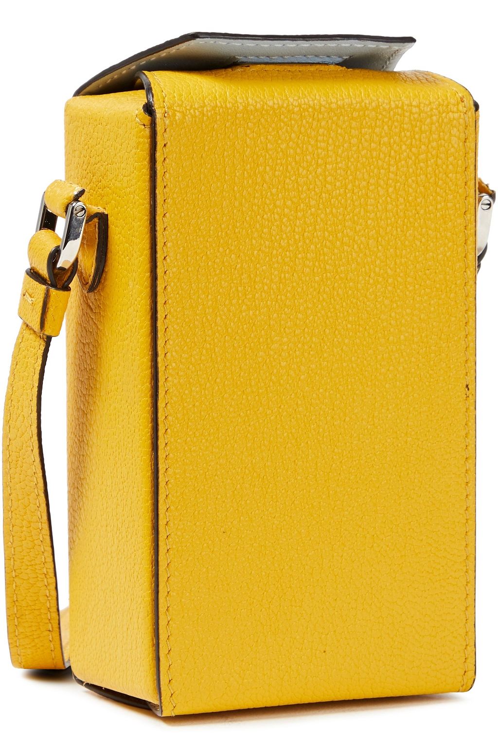 LANVIN Printed pebbled-leather shoulder bag