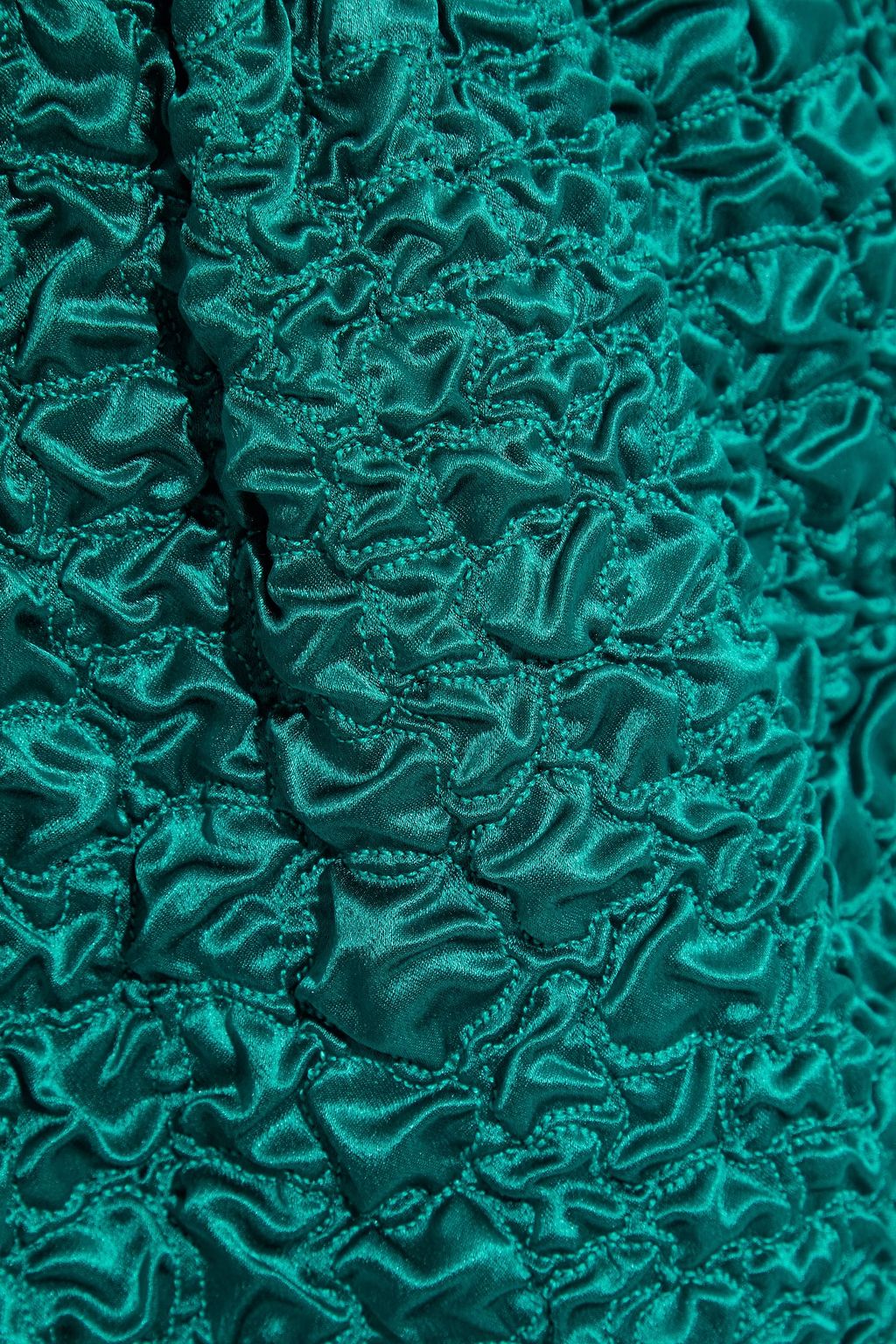 SAINT LAURENT Silk-cloqué mini skirt