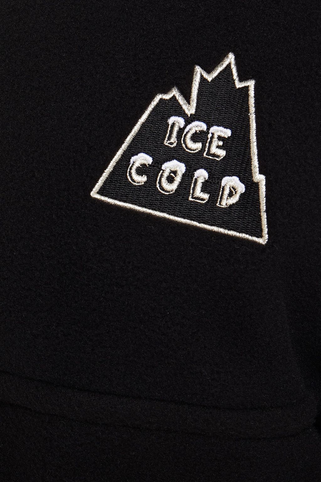 TWENTY MONTRÉAL Appliquéd fleece sweatshirt