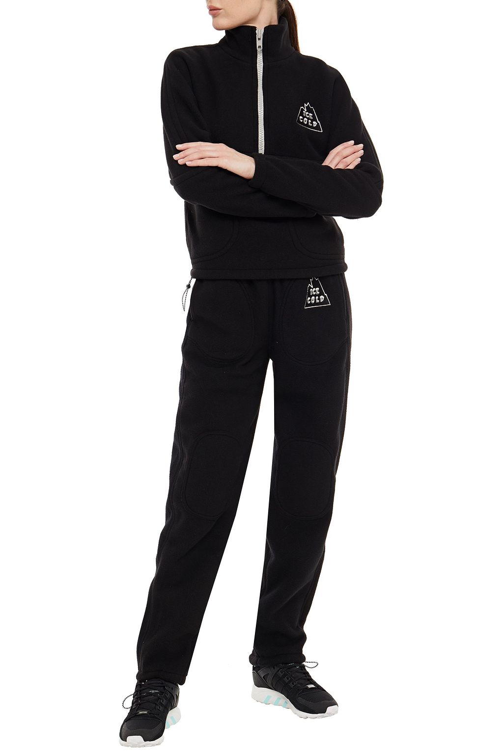 TWENTY MONTRÉAL Appliquéd fleece sweatshirt