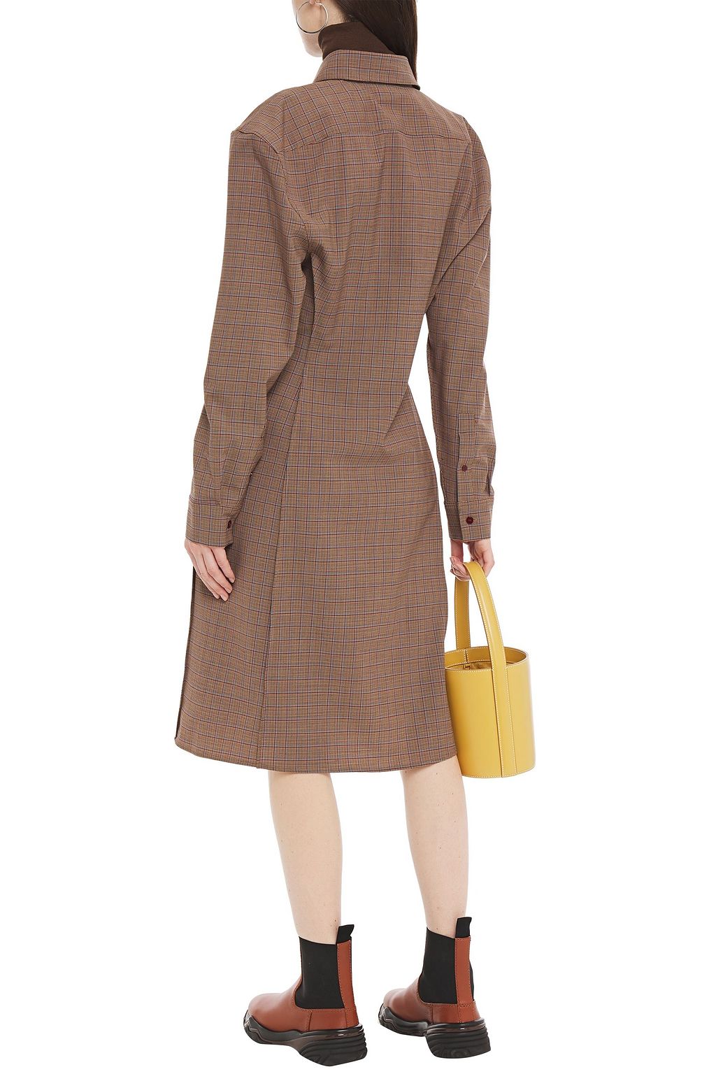 ACNE STUDIOS Checked flannel shirt dress
